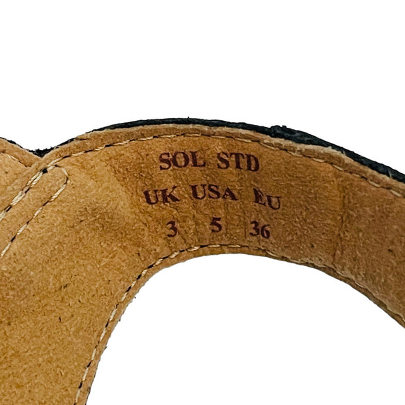 Hotter Women's Black Leather Flexible Gladiator Sol Sandals Size 5 - Picture 10 of 10